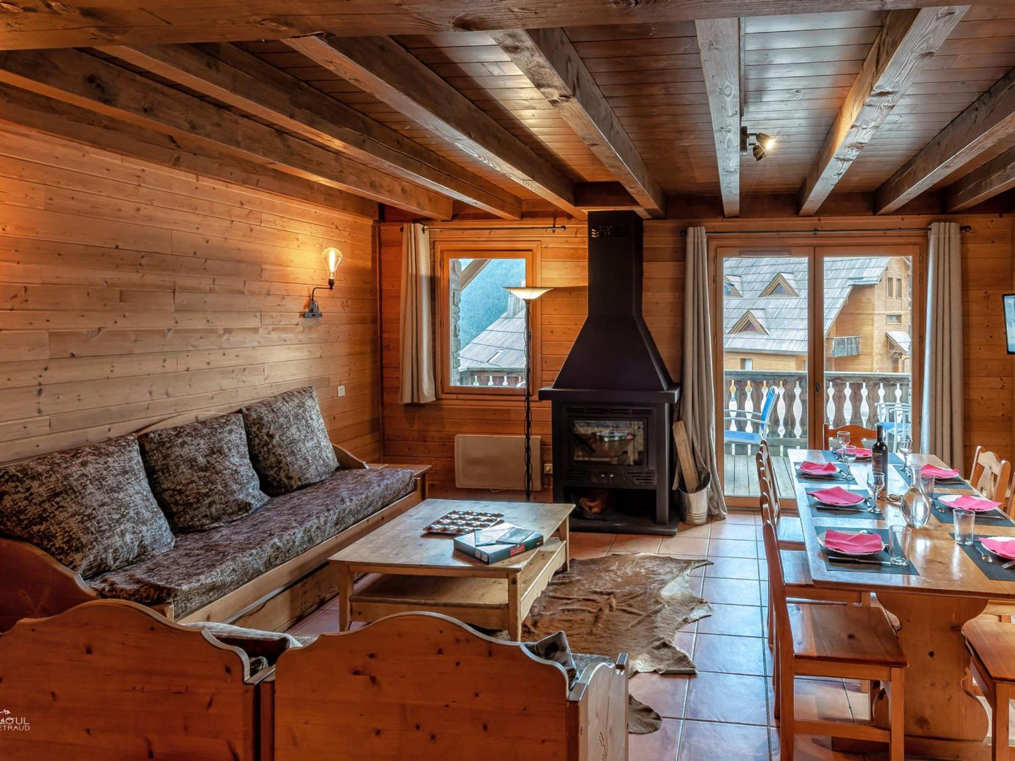 Chalet En Bois Avec 3 Chambres A Pra Loup - Fr-1-165A-47 Uvernet-Fours ภายนอก รูปภาพ